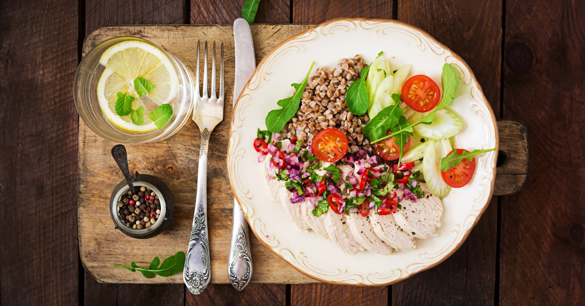 un repas sain, complet et copieux sous le suivi du programme WeightWatchers