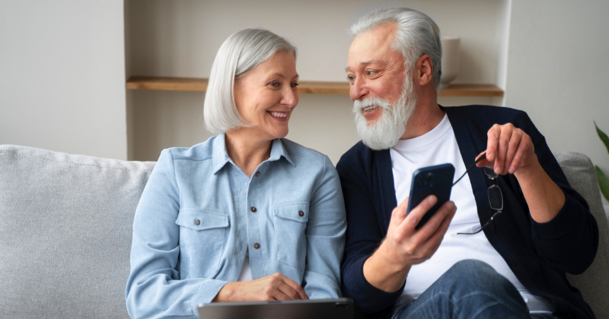 application de communication facile à utiliser pour seniors et grands parents.